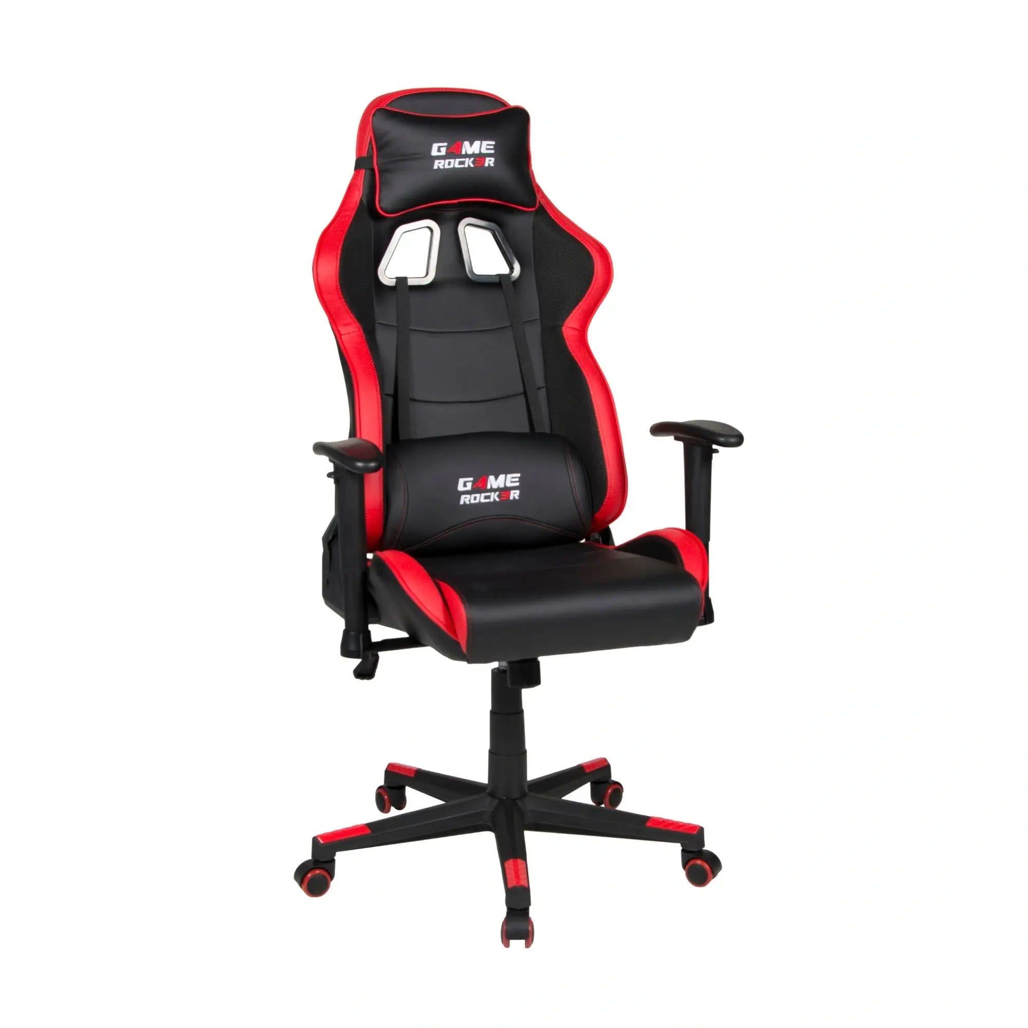 GAME ROCKER G-10, schwarz-rot, ergonomisch mit Racing-Design. #design_rot - kunstleder
