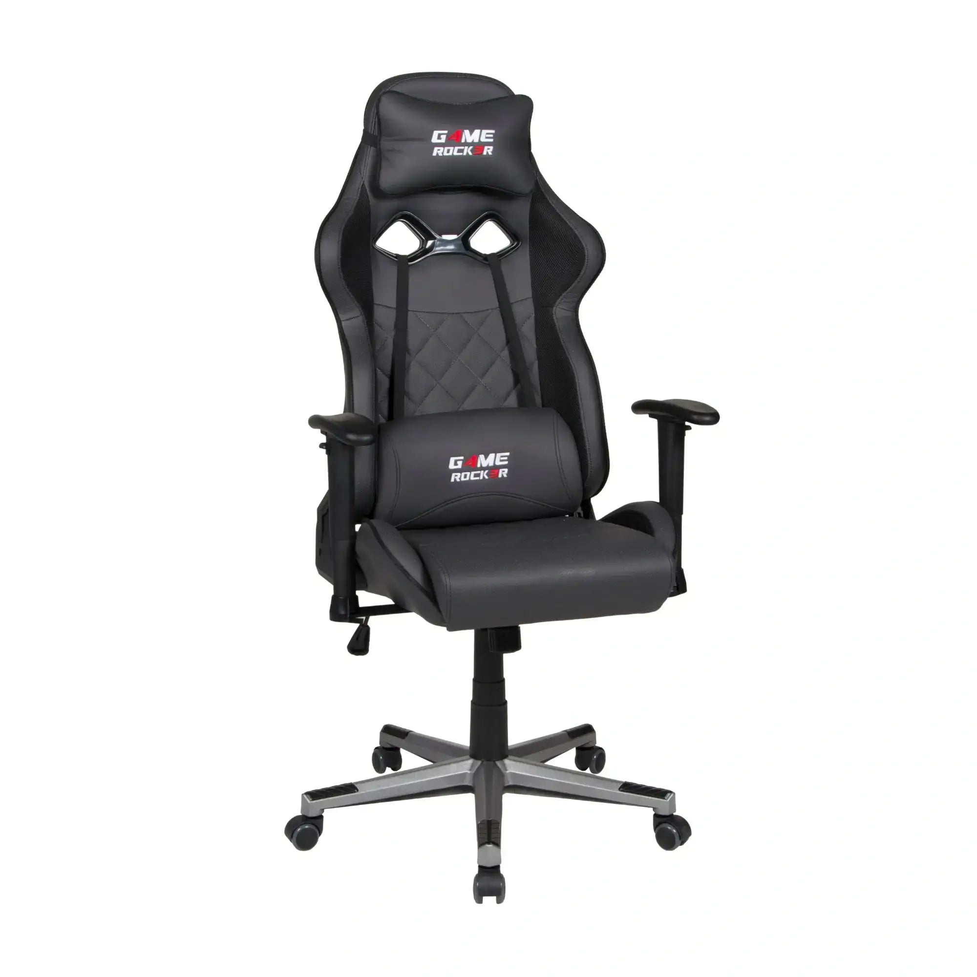 GAME ROCKER G-20 in Anthrazit, ergonomisch mit gesteppter Sitzfläche. #design_anthrazit - kunstleder
