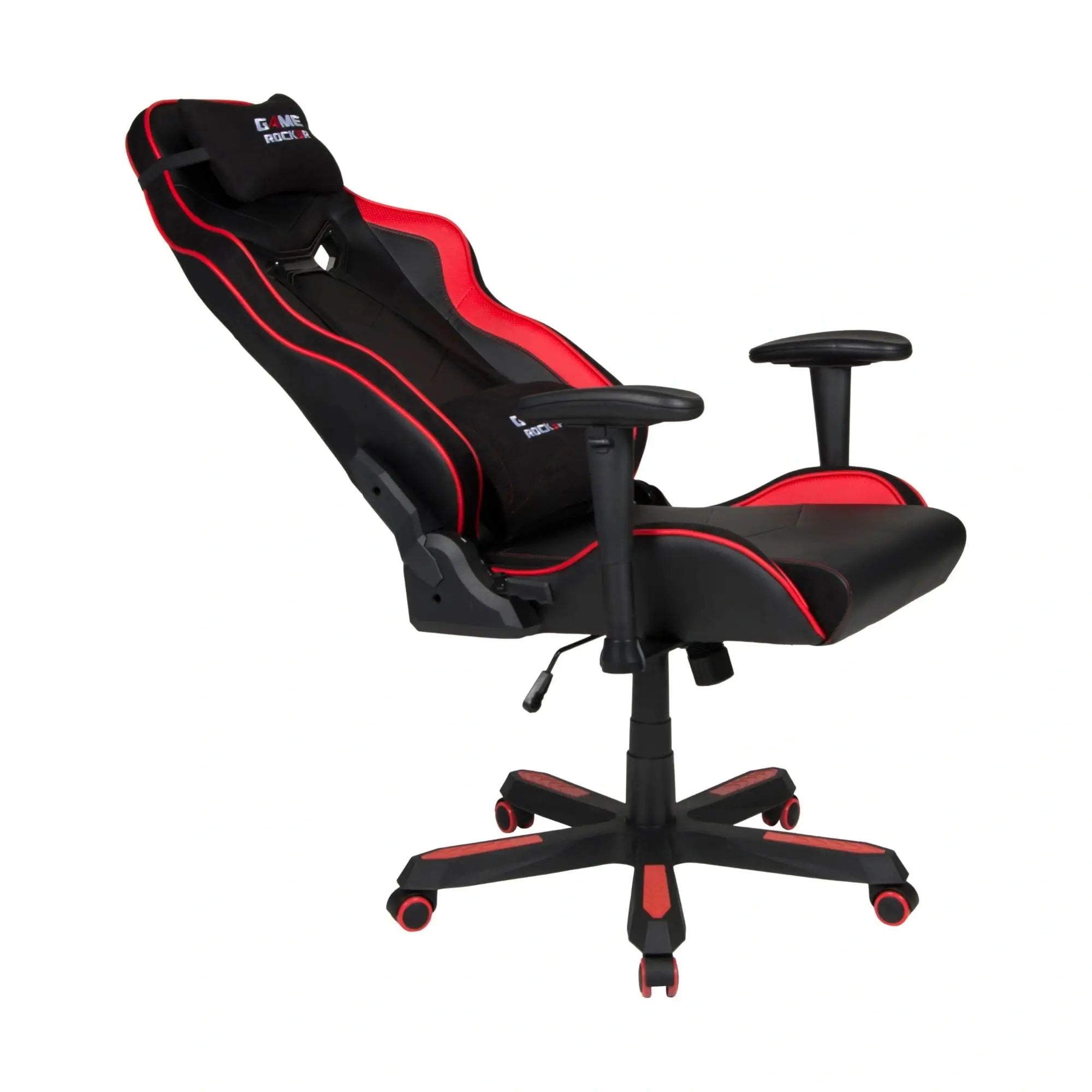GAME ROCKER G-30 Large in zurückgelehnter Position mit verstellbarer Rückenlehne für maximalen Komfort. #design_Rot - Kunstleder