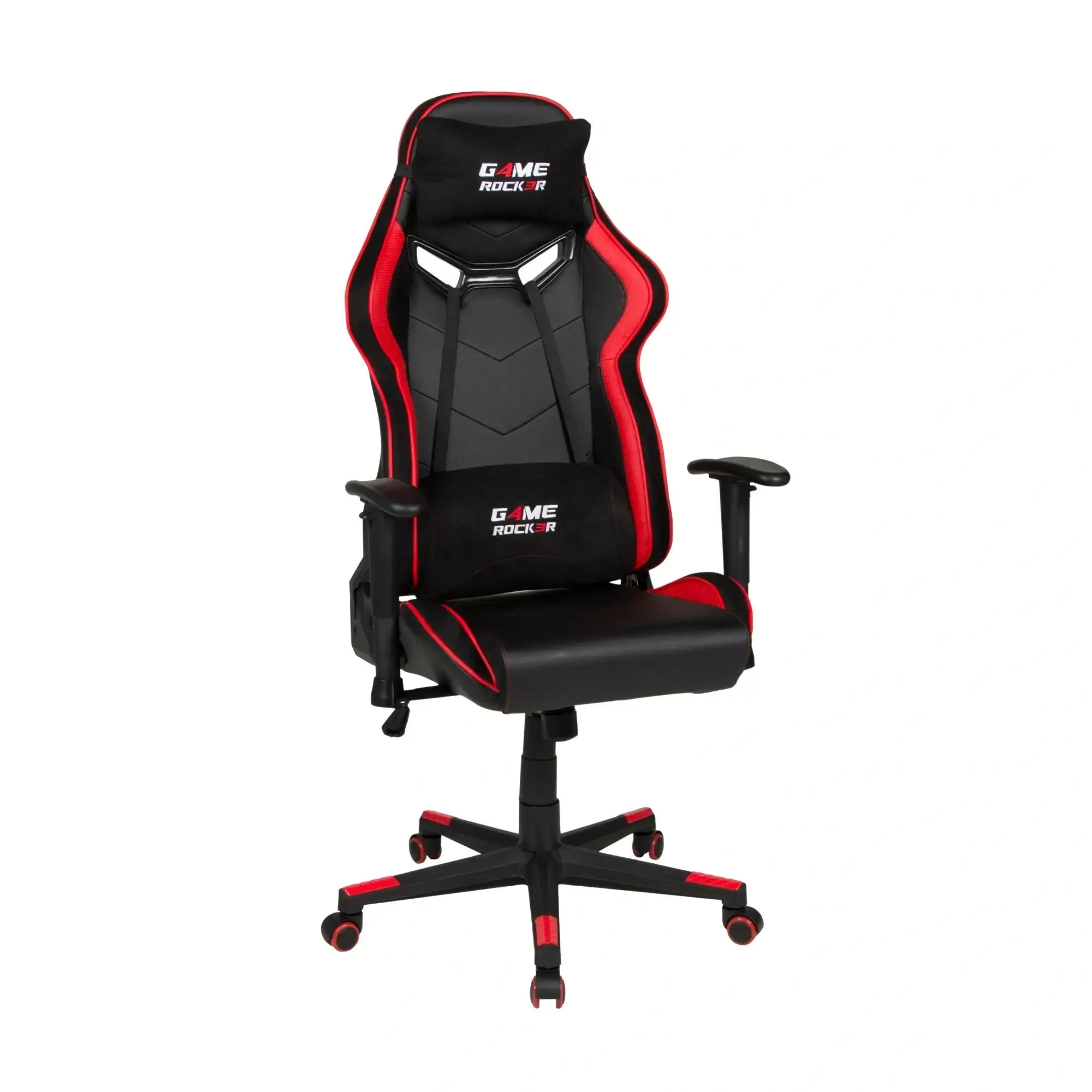 GAME ROCKER G-30 in Schwarz-Rot, sportliches Design mit ergonomischer Polsterung. #design_rot - kunstleder