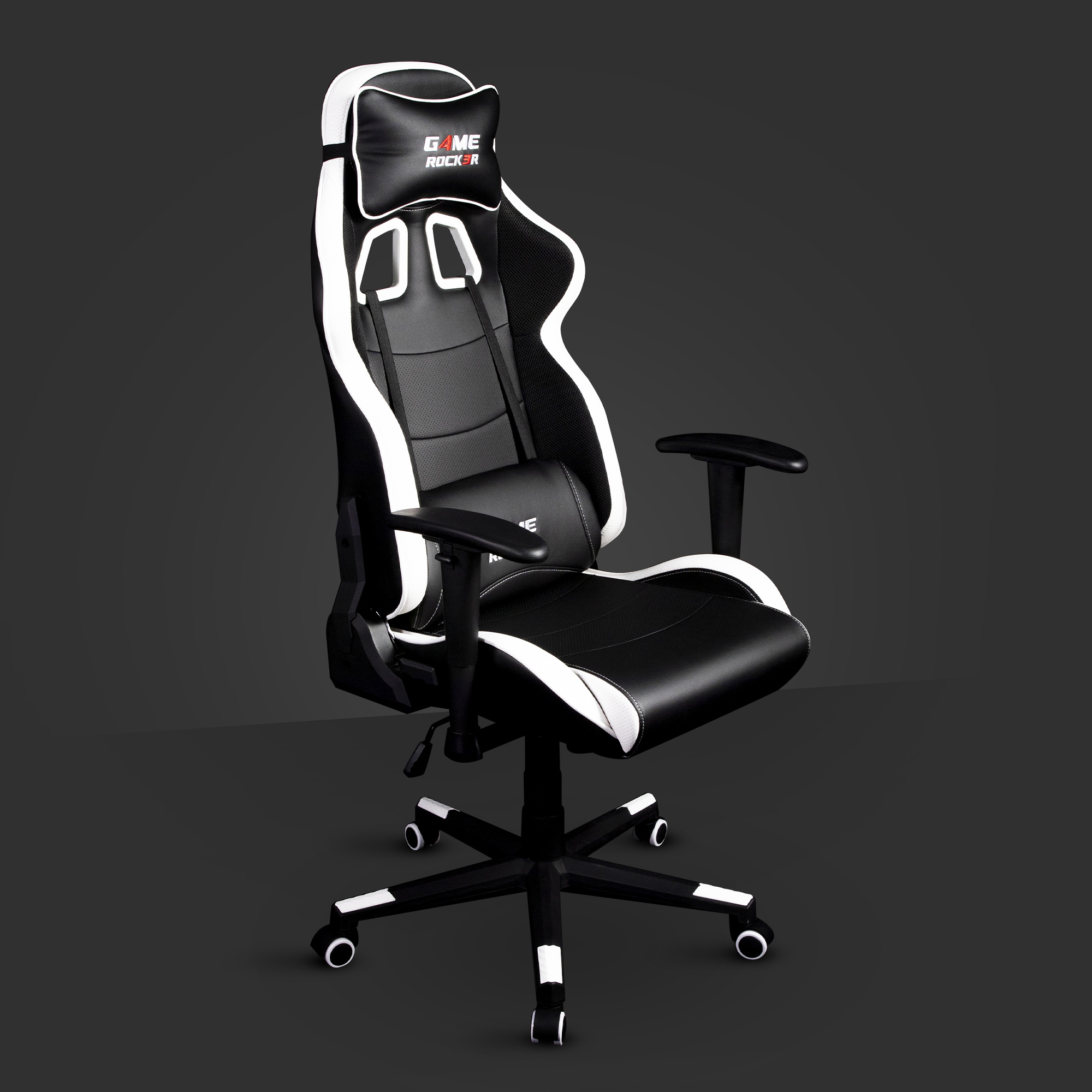 Gaming Stuhl G-10 - schwarz-weiß | GAME ROCKER