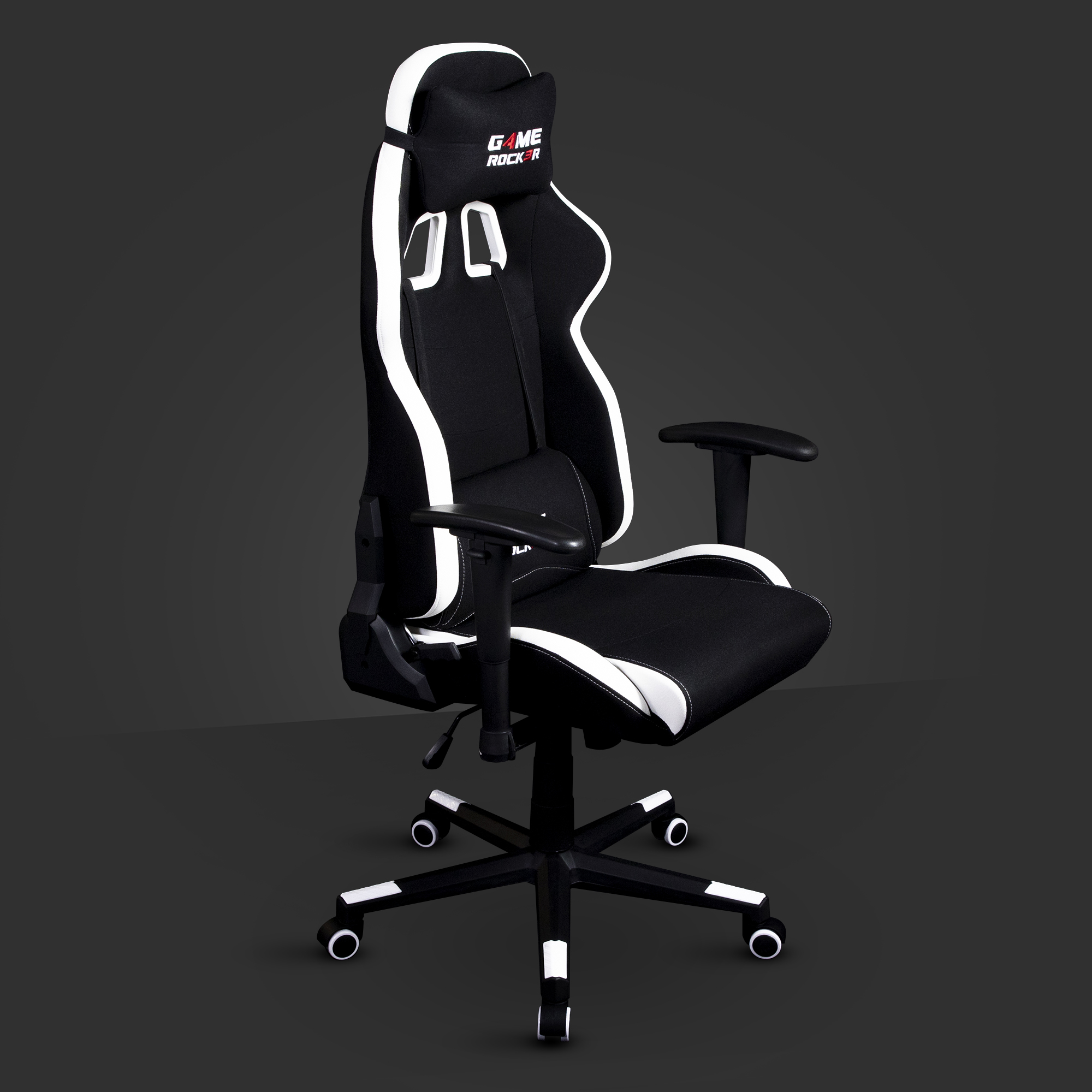 | GAME Gaming ROCKER - G-10 schwarz-weiß-stoff Stuhl